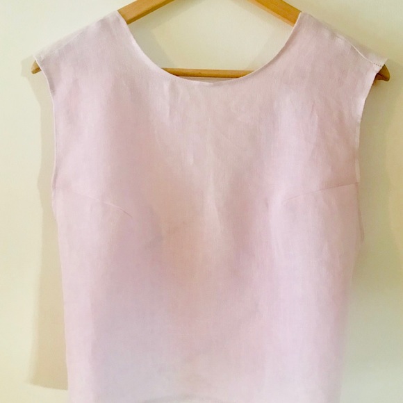 Recycled Linen crop top - Picture 3 of 3
